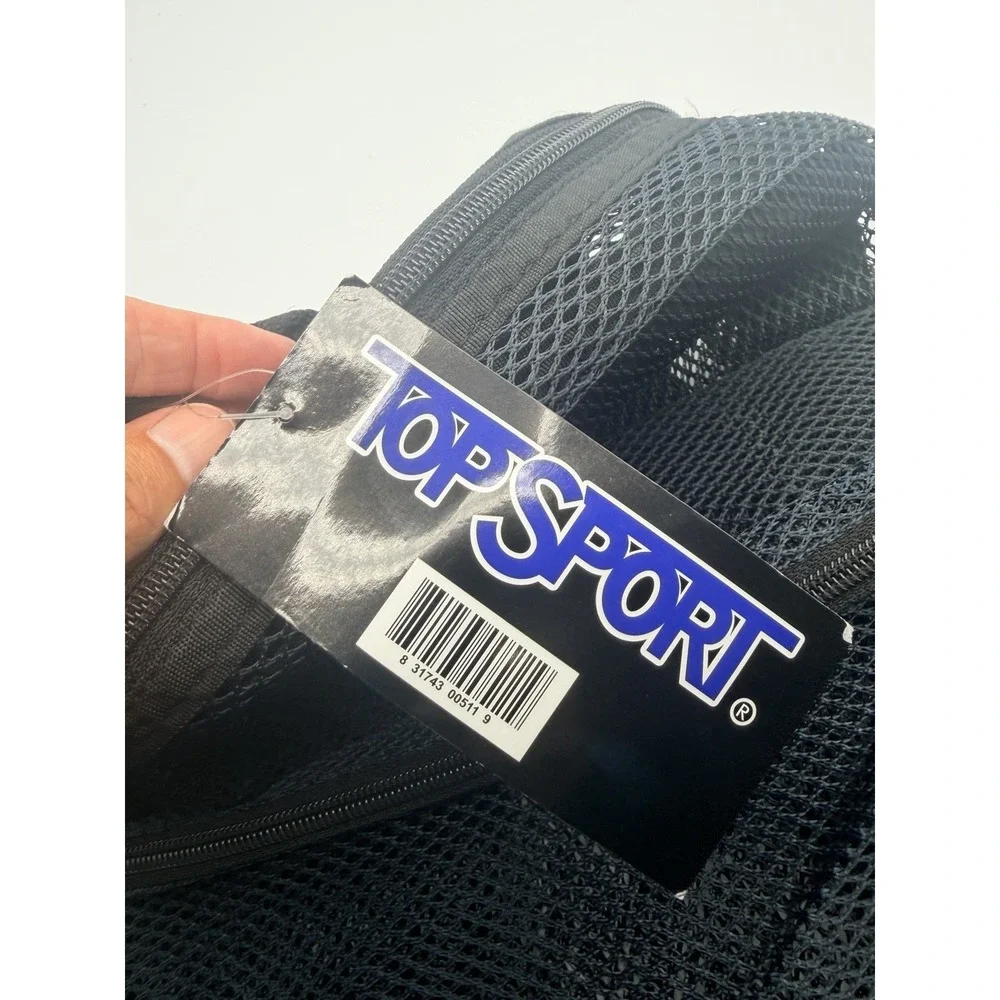 Top Sport Black Mesh Zip Backpack Unisex Kids